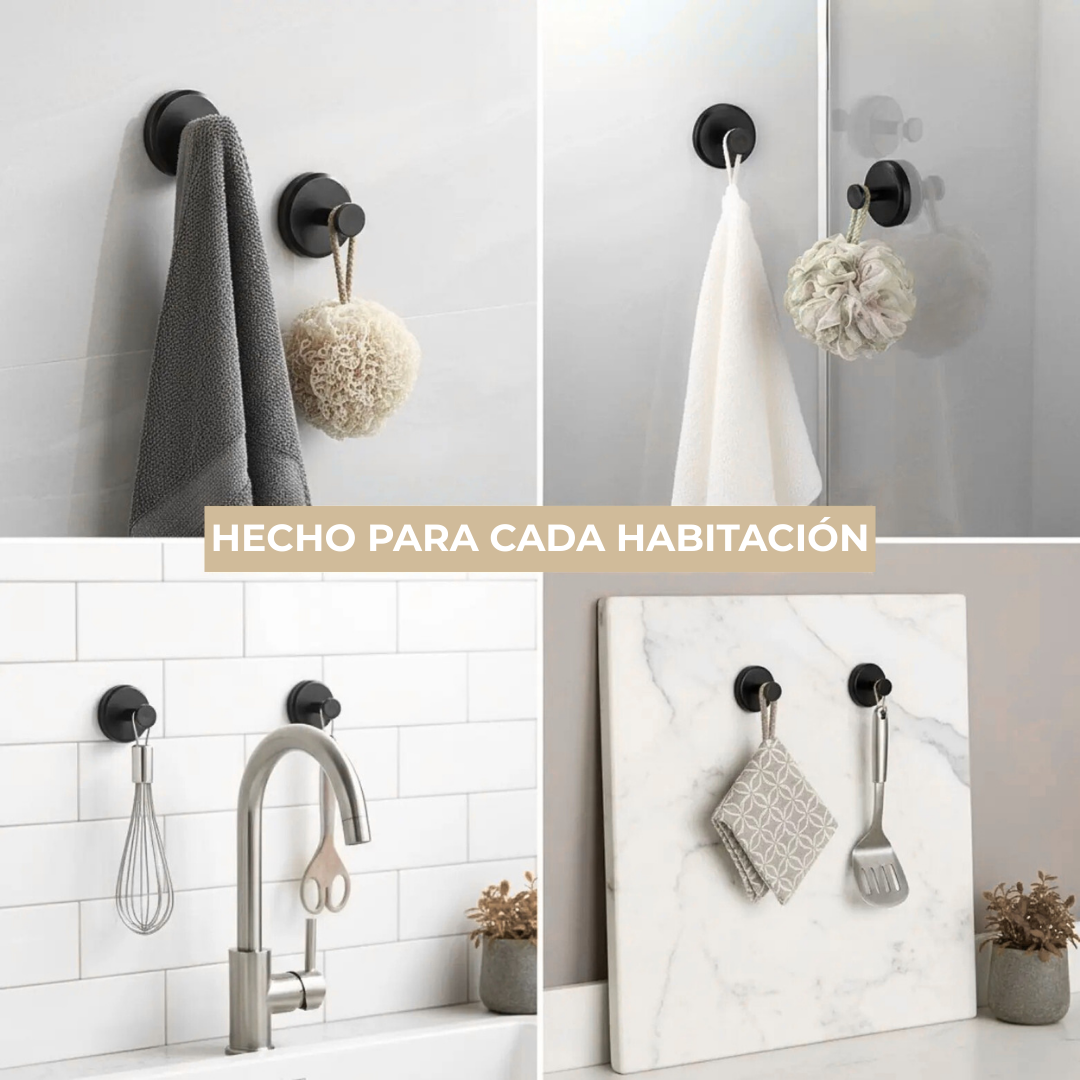 WALIRO - GANCHOS DE VENTOSA 4x