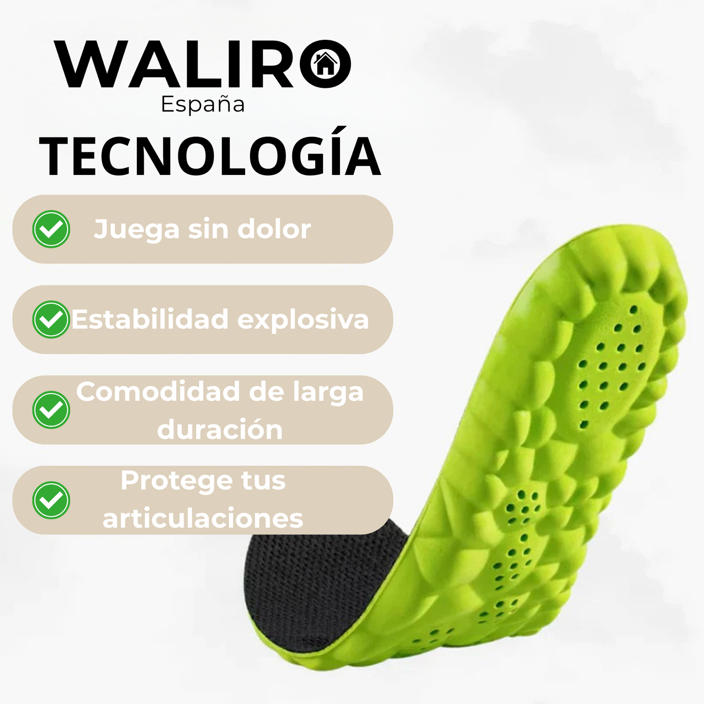 Juega más tiempo, sin dolor.