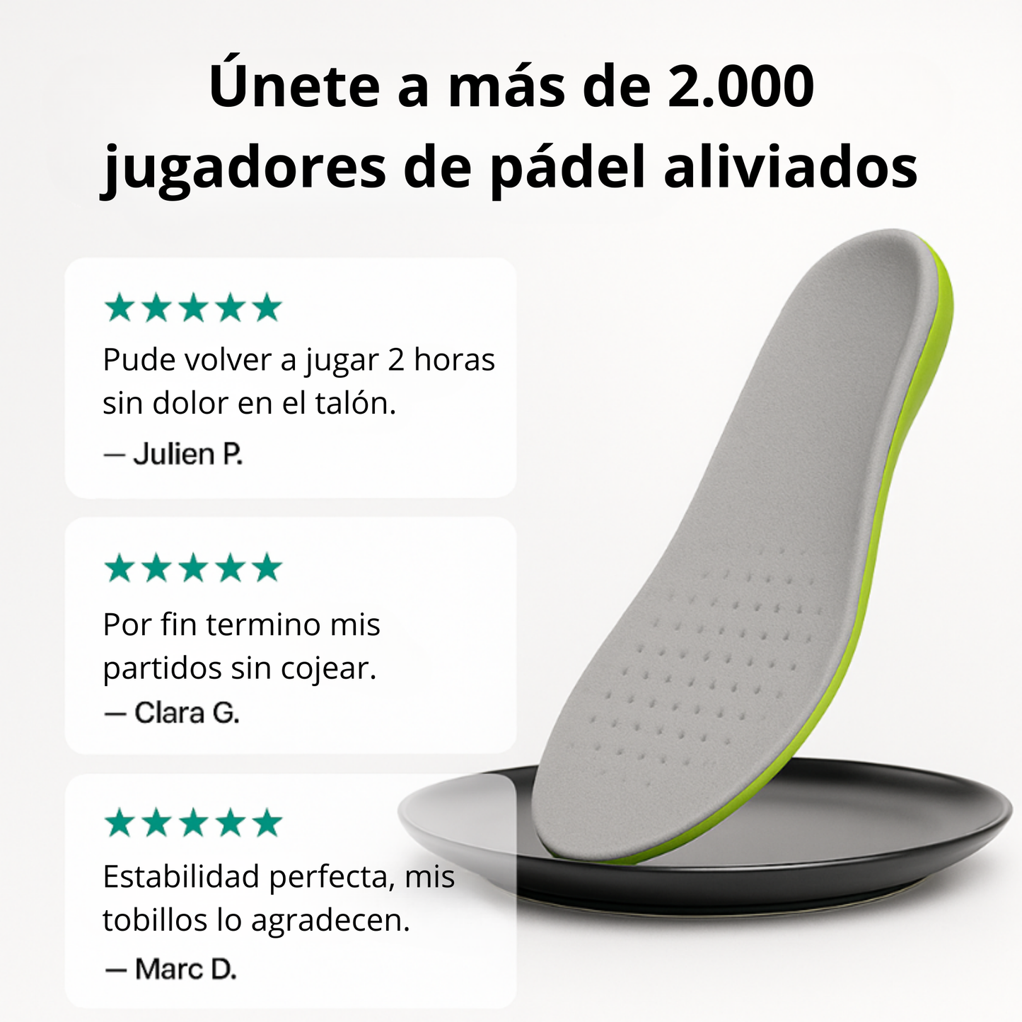 Juega más tiempo, sin dolor.